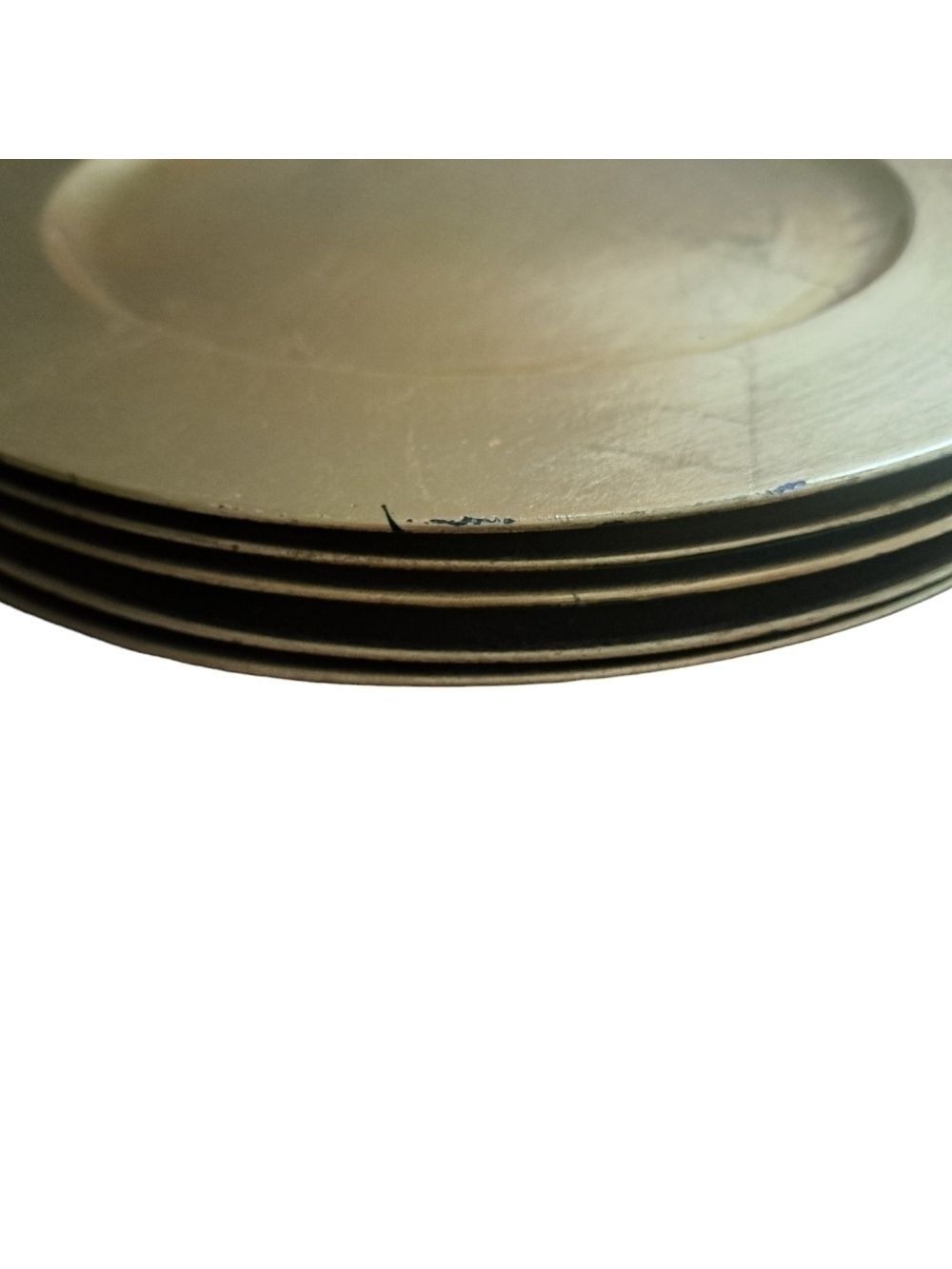 BOWRING tradition gold charger plates lacquered 13" round wedding holiday 12 - Picture 2 of 15